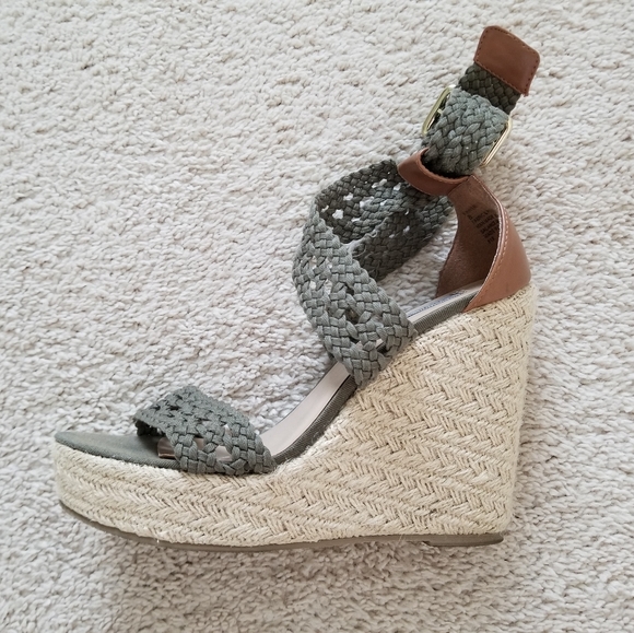 Steve Madden Green espadrillewedges - Picture 3 of 6